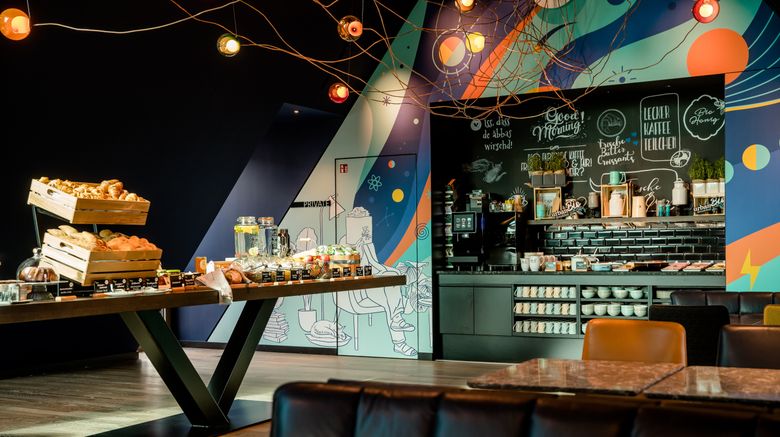 <b>Motel One Ulm Restaurant</b>. Images powered by <a href="https://www.leonardoworldwide.com/" title="Leonardo Worldwide" target="_blank">Leonardo</a>.