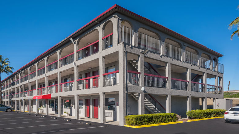 Red Roof Inn Stockton Exterior. Images powered by <a href="https://www.leonardoworldwide.com" target="_blank" rel="noopener">Leonardo</a>.
