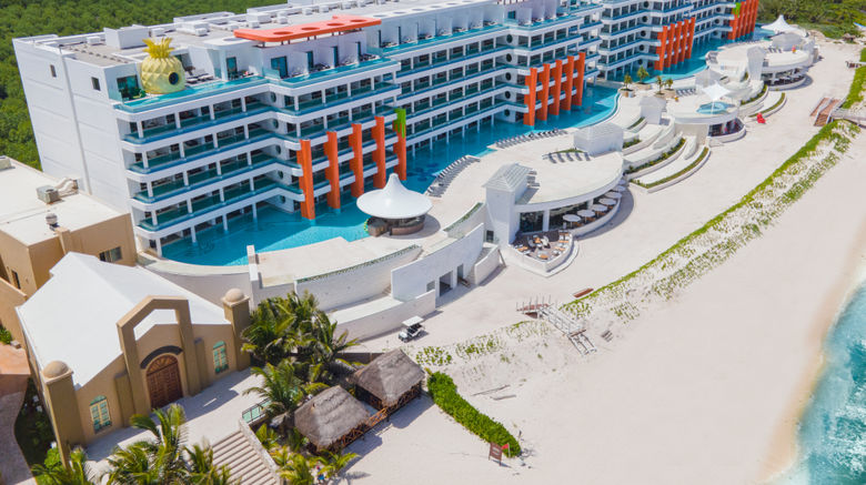 Nickelodeon Hotels  and  Resort Riviera Maya Exterior. Images powered by <a href=https://www.travelweekly.com/Hotels/Playa-del-Carmen-Mexico/