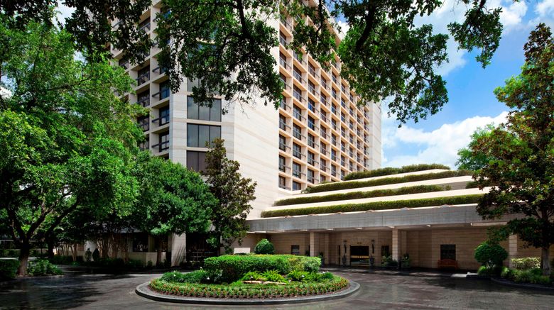 The St Regis Houston Exterior. Images powered by <a href=https://www.travelweekly.com/Hotels/Houston/