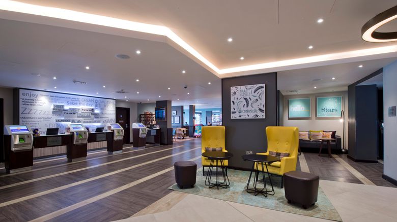 <b>Premier Inn  Heathrow Airport Terminal 4 Lobby</b>. Images powered by <a href="https://leonardo.com/" title="Leonardo Worldwide" target="_blank">Leonardo</a>.