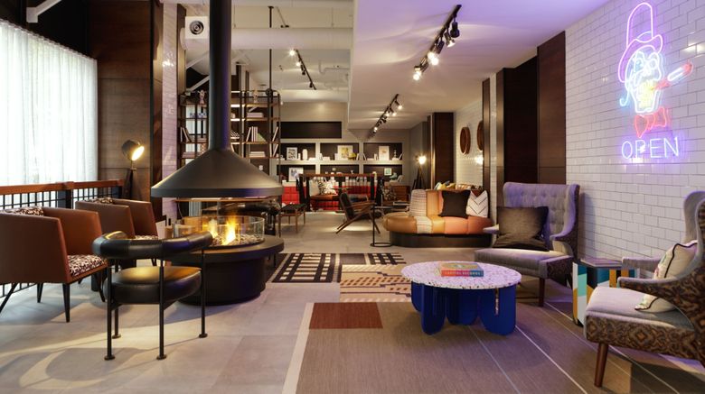 <b>Moxy Richmond Downtown Lobby</b>. Images powered by <a href="https://www.leonardoworldwide.com/" title="Leonardo Worldwide" target="_blank">Leonardo</a>.