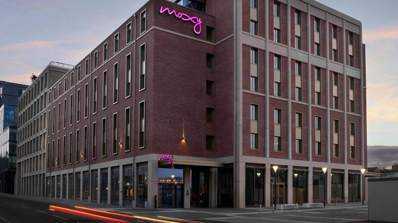 <b>Moxy Edinburgh Fountainbridge Exterior</b>. Images powered by <a href="https://www.leonardoworldwide.com/" title="Leonardo Worldwide" target="_blank">Leonardo</a>.