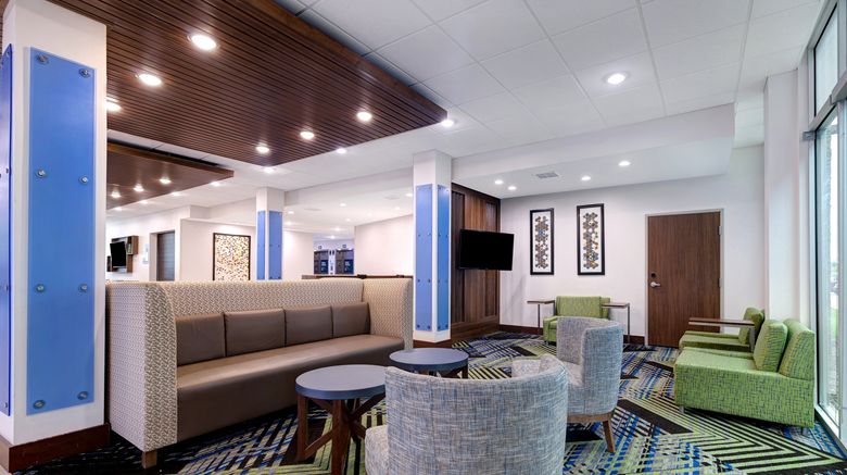 <b>Holiday Inn Express & Suites Brighton Lobby</b>. Images powered by <a href="https://www.leonardoworldwide.com/" title="Leonardo Worldwide" target="_blank">Leonardo</a>.