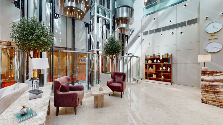 <b>Blue Beach Tower The Walk Jbr Lobby</b>. Images powered by <a href="https://www.leonardoworldwide.com/" title="Leonardo Worldwide" target="_blank">Leonardo</a>.
