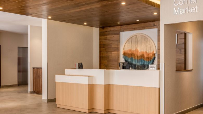 <b>Fairfield Inn & Suites Cancun Downtown Lobby</b>. Images powered by <a href="https://www.leonardoworldwide.com/" title="Leonardo Worldwide" target="_blank">Leonardo</a>.