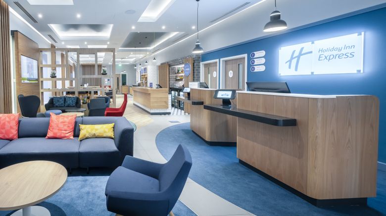 <b>Holiday Inn Express Fleet Lobby</b>. Images powered by <a href="https://www.leonardoworldwide.com/" title="Leonardo Worldwide" target="_blank">Leonardo</a>.