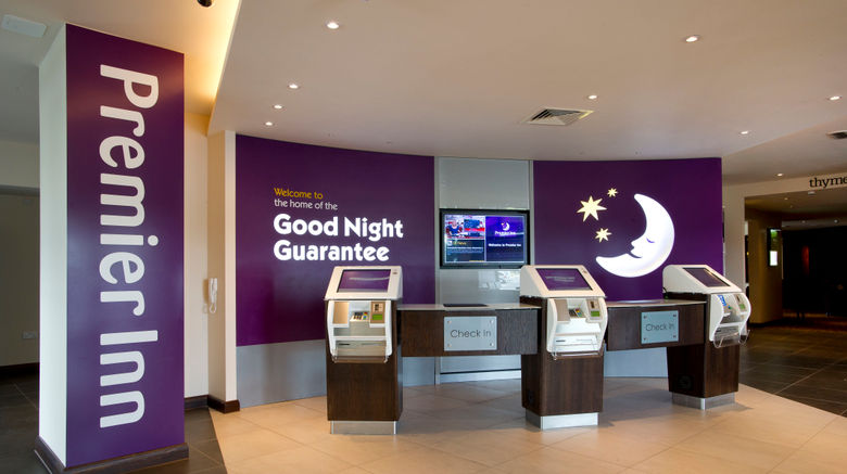 <b>Premier Inn Glasgow Pacific Quay (SECC) Lobby</b>. Images powered by <a href="https://www.leonardoworldwide.com/" title="Leonardo Worldwide" target="_blank">Leonardo</a>.