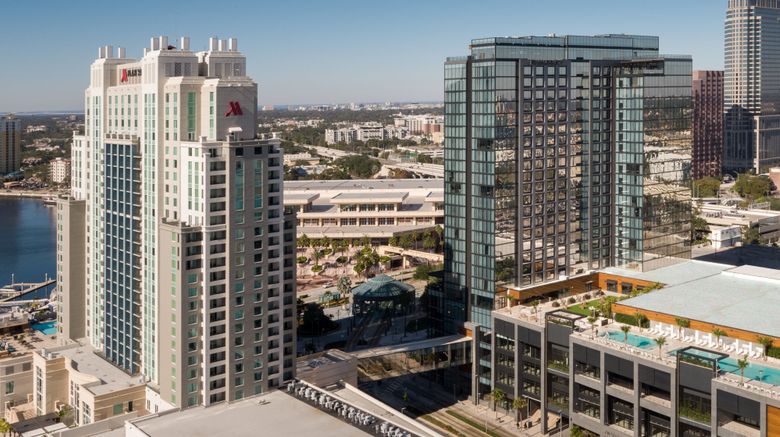 <b>JW Marriott Tampa Water Street Exterior</b>. Images powered by <a href="https://www.leonardoworldwide.com/" title="Leonardo Worldwide" target="_blank">Leonardo</a>.