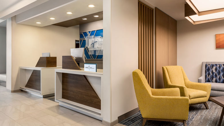 <b>Holiday Inn Express Lobby</b>. Images powered by <a href="https://www.leonardoworldwide.com/" title="Leonardo Worldwide" target="_blank">Leonardo</a>.