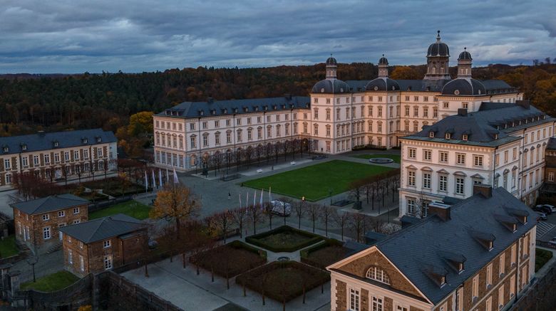 <b>Grandhotel Schloss Bensberg Exterior</b>. Images powered by <a href=https://www.travelagewest.com/Hotels/Bergisch-Gladbach-Germany/