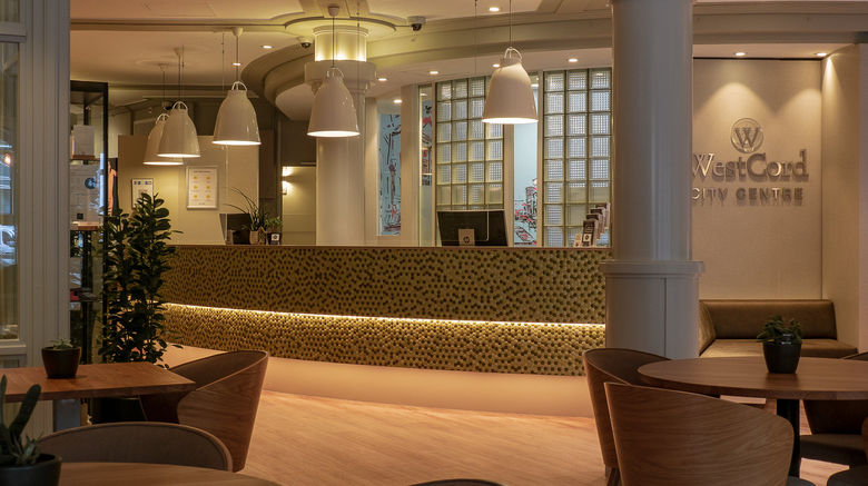 <b>West Cord City Center Hotel Lobby</b>. Images powered by <a href="https://leonardo.com/" title="Leonardo Worldwide" target="_blank">Leonardo</a>.