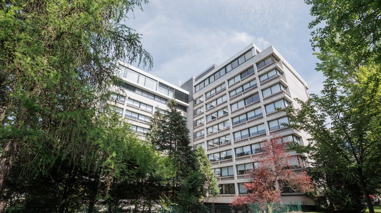 <b>Crowne Plaza Geneva Exterior</b>. Images powered by <a href="https://www.leonardoworldwide.com/" title="Leonardo Worldwide" target="_blank">Leonardo</a>.