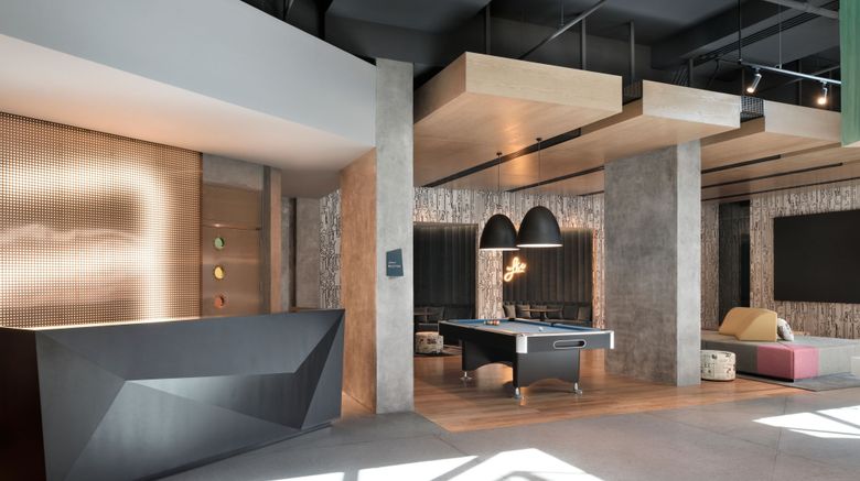 <b>Aloft Muscat Lobby</b>. Images powered by <a href="https://www.leonardoworldwide.com/" title="Leonardo Worldwide" target="_blank">Leonardo</a>.