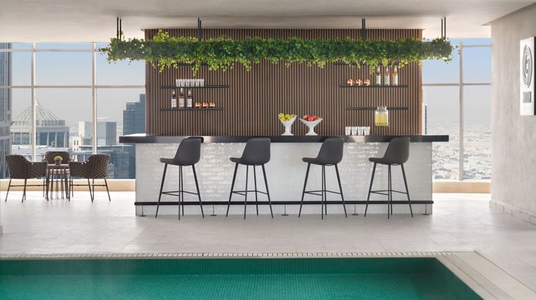 <b>Element West Bay Doha Pool</b>. Images powered by <a href="https://www.leonardoworldwide.com/" title="Leonardo Worldwide" target="_blank">Leonardo</a>.