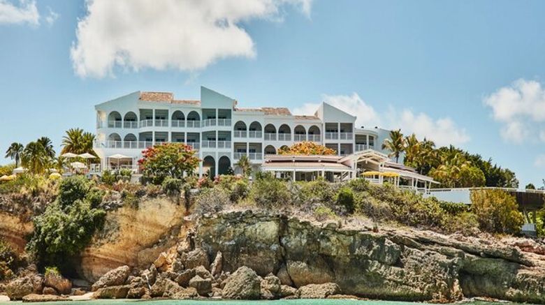 Malliouhana Resort Exterior. Images powered by <a href=https://www.travelweekly.com/Hotels/Meads-Bay-Anguilla/