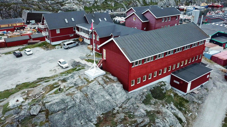 Hotel SOMA Nuuk Exterior. Images powered by <a href="https://www.leonardoworldwide.com" target="_blank" rel="noopener">Leonardo</a>.