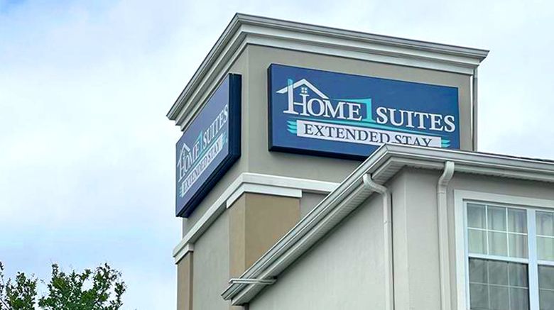 <b>Home 1 Suites Extended Stay Exterior</b>. Images powered by <a href="https://www.leonardoworldwide.com/" title="Leonardo Worldwide" target="_blank">Leonardo</a>.