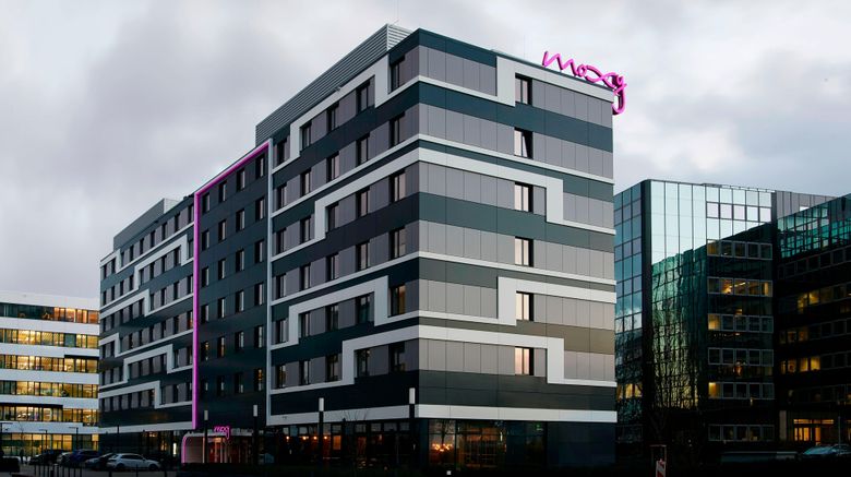 MOXY Frankfurt Eschborn Exterior. Images powered by <a href="https://www.leonardoworldwide.com" target="_blank" rel="noopener">Leonardo</a>.