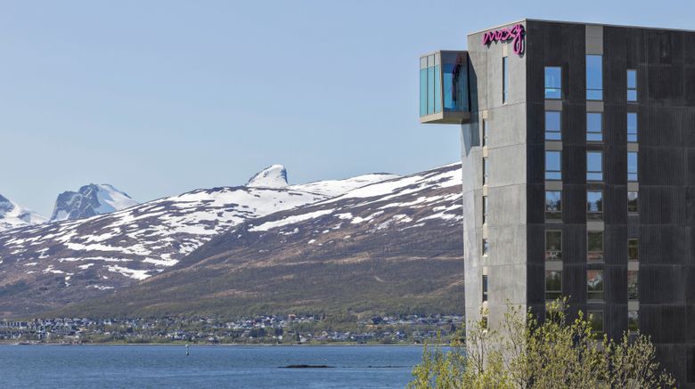 <b>Moxy Tromso Exterior</b>. Images powered by <a href="https://www.leonardoworldwide.com/" title="Leonardo Worldwide" target="_blank">Leonardo</a>.
