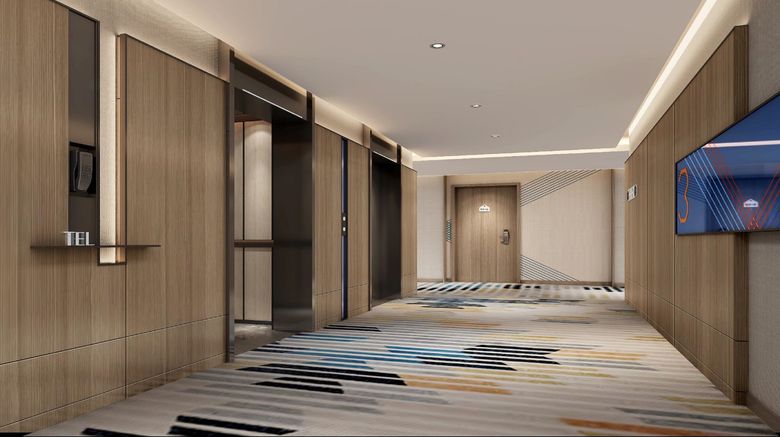<b>Holiday Inn Express City Center Lobby</b>. Images powered by <a href="https://www.leonardoworldwide.com/" title="Leonardo Worldwide" target="_blank">Leonardo</a>.