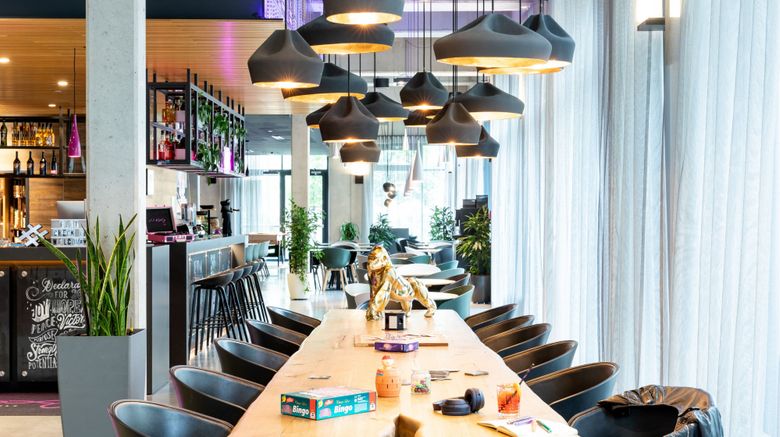 <b>MOXY Frankfurt Airport Restaurant</b>. Images powered by <a href="https://www.leonardoworldwide.com/" title="Leonardo Worldwide" target="_blank">Leonardo</a>.