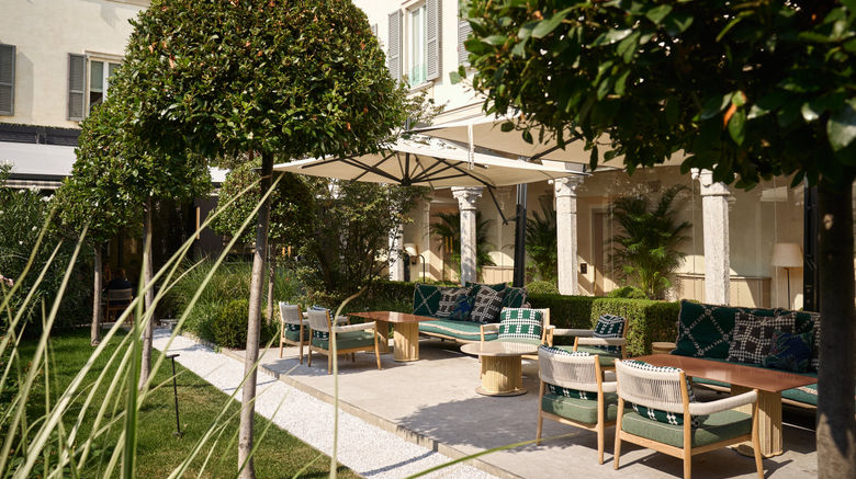 <b>Four Seasons Hotel Milano Exterior</b>. Images powered by <a href="https://www.leonardoworldwide.com/" title="Leonardo Worldwide" target="_blank">Leonardo</a>.
