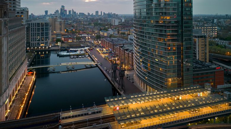 <b>London Marriott Hotel Canary Wharf Exterior</b>. Images powered by <a href="https://www.leonardoworldwide.com/" title="Leonardo Worldwide" target="_blank">Leonardo</a>.