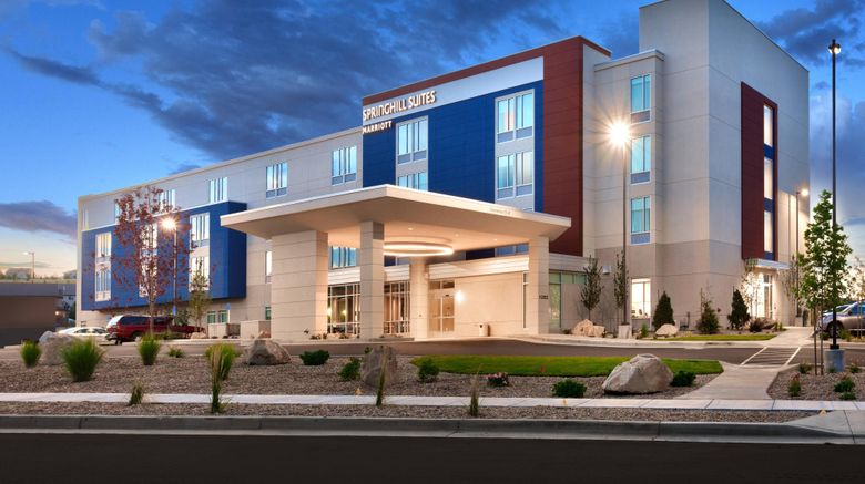 SpringHill Suites Salt Lake City Exterior. Images powered by <a href="https://www.leonardoworldwide.com" target="_blank" rel="noopener">Leonardo</a>.