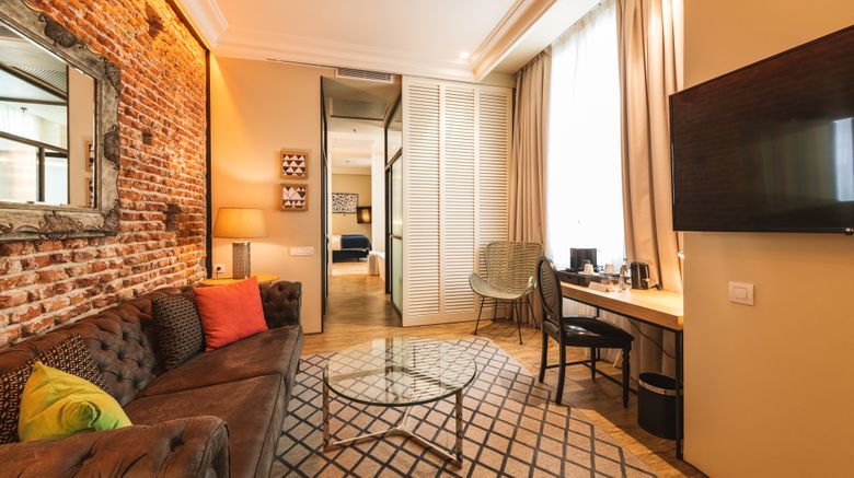 <b>Pestana Plaza Mayor Madrid Room</b>. Images powered by <a href="https://www.leonardoworldwide.com/" title="Leonardo Worldwide" target="_blank">Leonardo</a>.