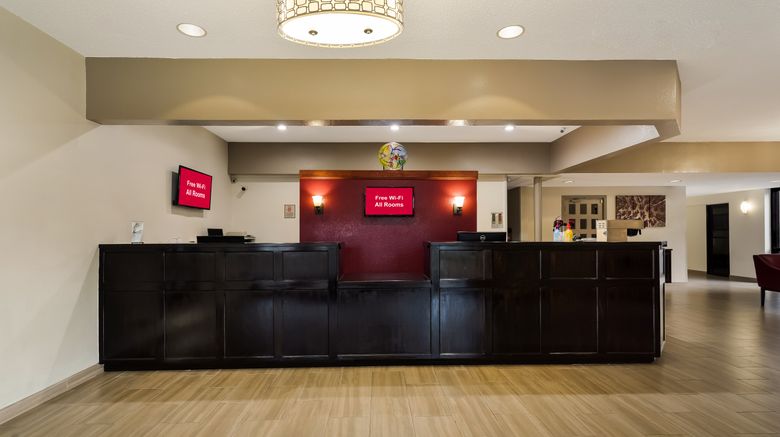 <b>Red Roof Inn Painted Post Lobby</b>. Images powered by <a href="https://www.leonardoworldwide.com/" title="Leonardo Worldwide" target="_blank">Leonardo</a>.