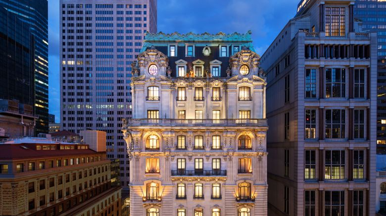 The St Regis New York Exterior. Images powered by <a href=https://www.travelweekly.com/Hotels/New-York-NY/