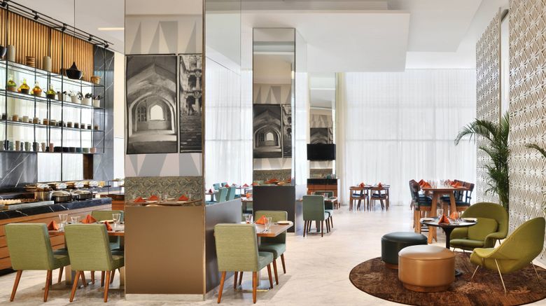 <b>Fairfield by Marriott Hyderabad Gachibow Restaurant</b>. Images powered by <a href="https://www.leonardoworldwide.com/" title="Leonardo Worldwide" target="_blank">Leonardo</a>.