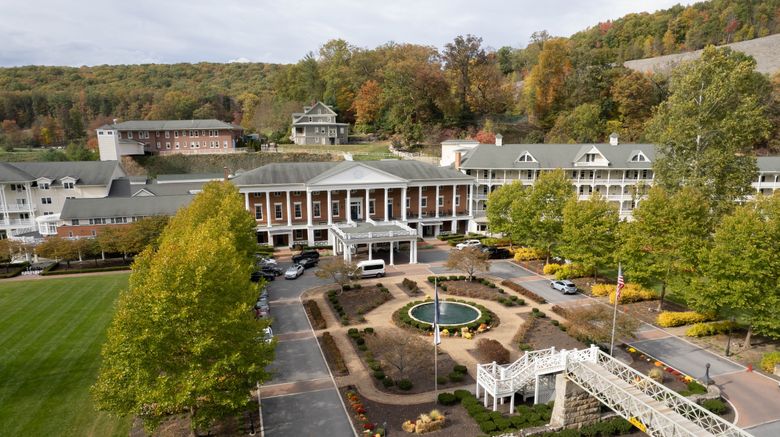 <b>Omni Bedford Springs Resort & Spa Exterior</b>. Images powered by <a href="https://www.leonardoworldwide.com/" title="Leonardo Worldwide" target="_blank">Leonardo</a>.