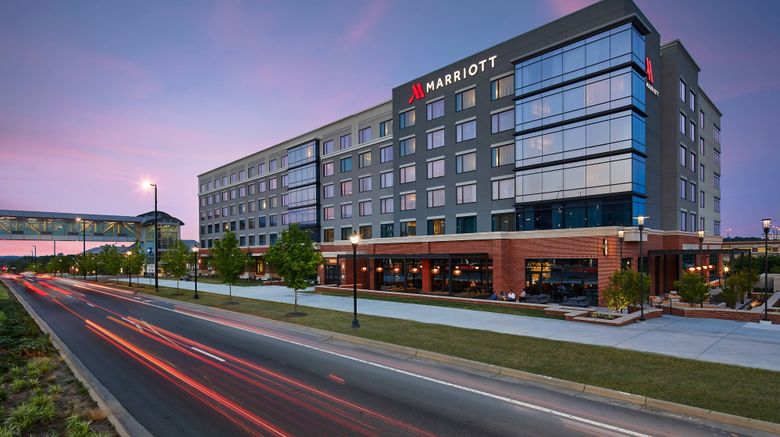 UNC Charlotte Marriott Hotel  and  Conf Ctr Exterior. Images powered by <a href="https://www.leonardoworldwide.com" target="_blank" rel="noopener">Leonardo</a>.