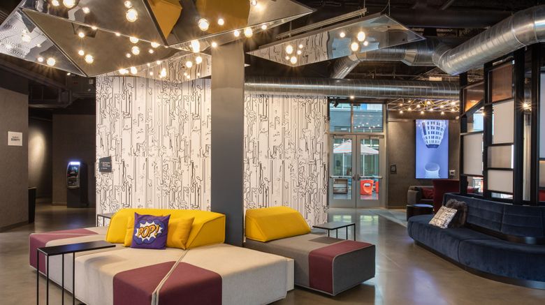 <b>Aloft Omaha Aksarben Village Lobby</b>. Images powered by <a href="https://www.leonardoworldwide.com/" title="Leonardo Worldwide" target="_blank">Leonardo</a>.