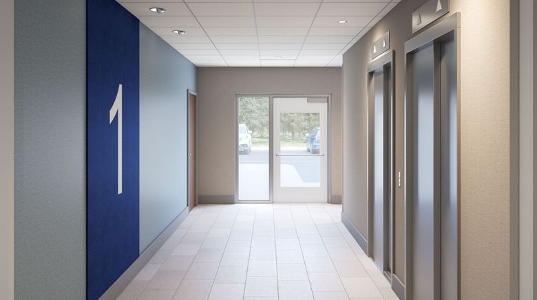 <b>Holiday Inn Express & Suites Lima Lobby</b>. Images powered by <a href="https://www.leonardoworldwide.com/" title="Leonardo Worldwide" target="_blank">Leonardo</a>.