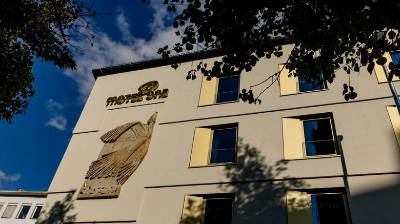 Motel One Wurzburg Exterior. Images powered by <a href="https://www.leonardoworldwide.com" target="_blank" rel="noopener">Leonardo</a>.