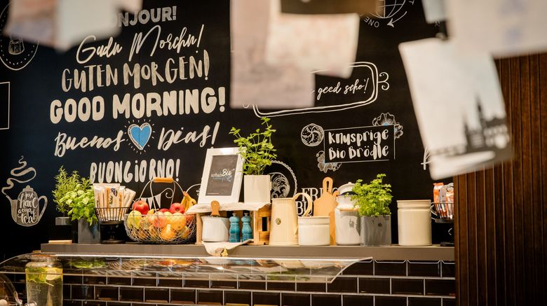 <b>Motel One Wurzburg Restaurant</b>. Images powered by <a href="https://www.leonardoworldwide.com/" title="Leonardo Worldwide" target="_blank">Leonardo</a>.