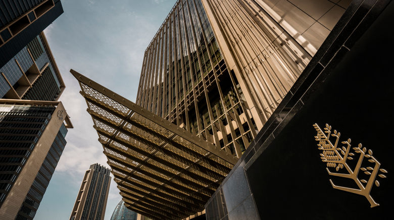 <b>Four Seasons Hotel DIFC Lobby</b>. Images powered by <a href=https://www.travelagewest.com/Hotels/Dubai/
