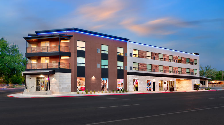 <b>Gravity Haus Moab Exterior</b>. Images powered by <a href="https://www.leonardoworldwide.com/" title="Leonardo Worldwide" target="_blank">Leonardo</a>.