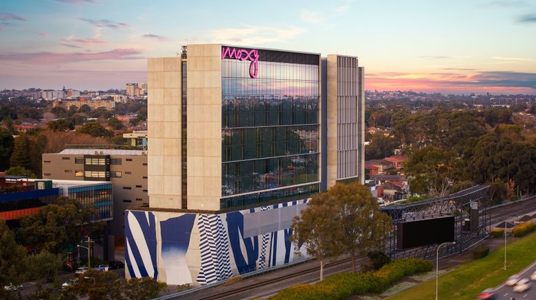 <b>Moxy Sydney Airport Exterior</b>. Images powered by <a href="https://www.leonardoworldwide.com/" title="Leonardo Worldwide" target="_blank">Leonardo</a>.