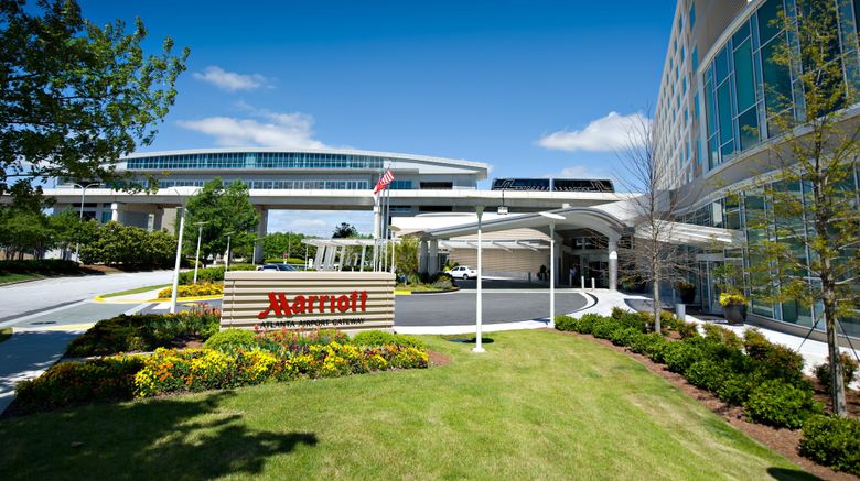 <b>Atlanta Airport Marriott Gateway Exterior</b>. Images powered by <a href="https://www.leonardoworldwide.com/" title="Leonardo Worldwide" target="_blank">Leonardo</a>.