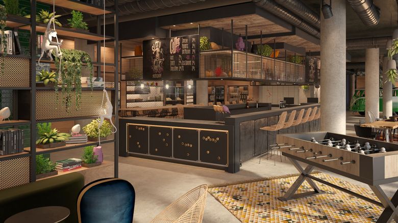 <b>Moxy Vienna City East Restaurant</b>. Images powered by <a href="https://www.leonardoworldwide.com/" title="Leonardo Worldwide" target="_blank">Leonardo</a>.