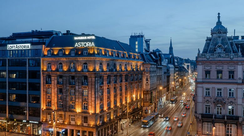 <b>Danubius Hotel Astoria City Center Exterior</b>. Images powered by <a href="https://www.leonardoworldwide.com/" title="Leonardo Worldwide" target="_blank">Leonardo</a>.