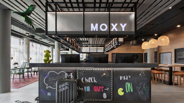 <b>Moxy Vienna City East Exterior</b>. Images powered by <a href="https://www.leonardoworldwide.com/" title="Leonardo Worldwide" target="_blank">Leonardo</a>.
