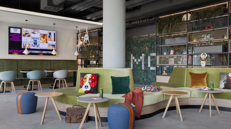 <b>Moxy Vienna City East Lobby</b>. Images powered by <a href="https://www.leonardoworldwide.com/" title="Leonardo Worldwide" target="_blank">Leonardo</a>.