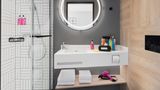 <b>Moxy Vienna City East Room</b>. Images powered by <a href="https://www.leonardoworldwide.com/" title="Leonardo Worldwide" target="_blank">Leonardo</a>.