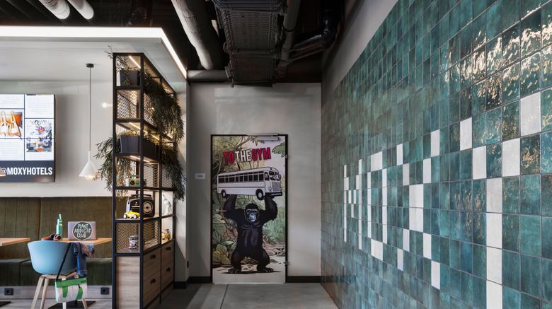 <b>Moxy Vienna City East Lobby</b>. Images powered by <a href="https://www.leonardoworldwide.com/" title="Leonardo Worldwide" target="_blank">Leonardo</a>.