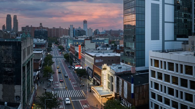 Renaissance New York Harlem Hotel Exterior. Images powered by <a href="https://www.leonardoworldwide.com" target="_blank" rel="noopener">Leonardo</a>.